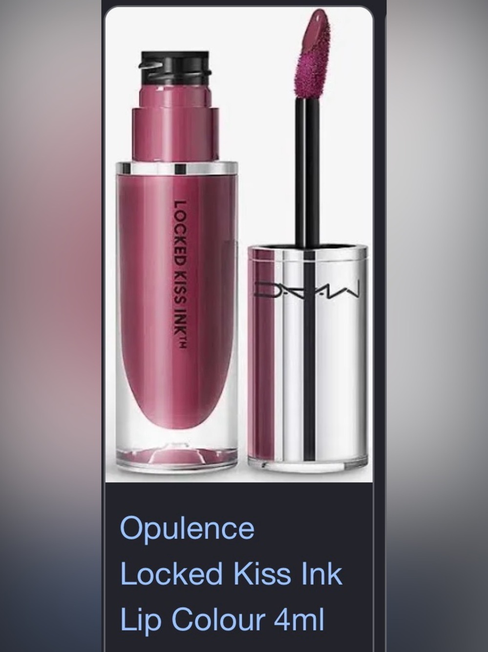 🔥New in box. Mac LOCKED KISS INK 24HR ~ OPULENCE